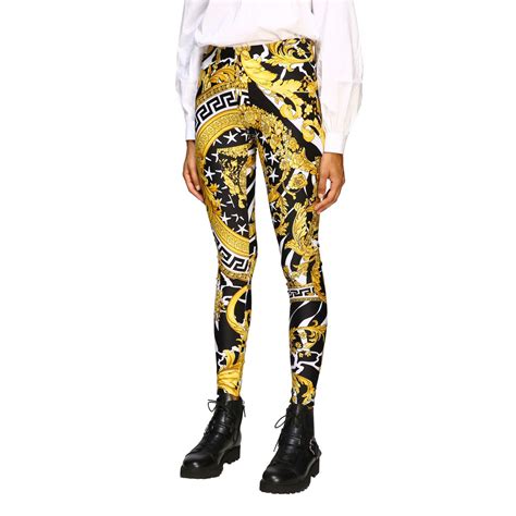 versace leather pants womens|versace pants outlet.